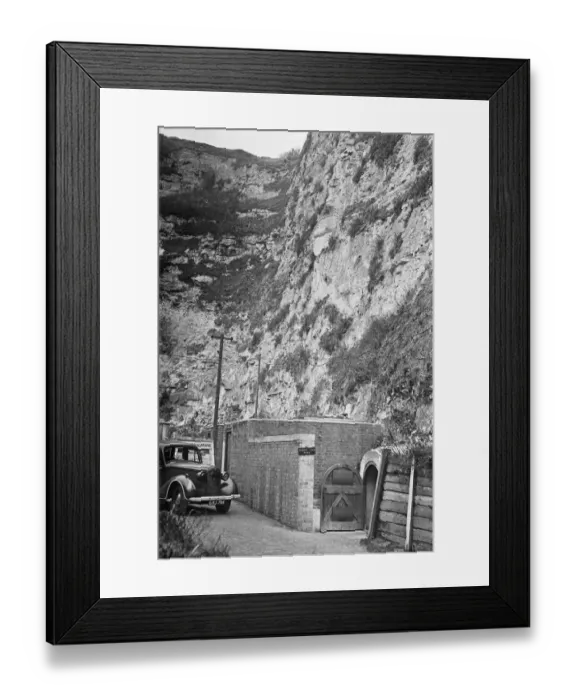 Framed Print : Nurses prepare the First Aid Post in Dover dug into the white cliffs. 22nd February 1945 Framed Print : Nurses prepare the First Aid Post in Dover dug into the white cliffs. 22nd February 1945