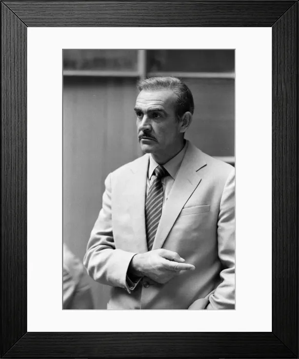 Framed Print : Actor Sean Connery on the set of Cuba'in Cadiz, Spain. 19th December 1978 Framed Print : Actor Sean Connery on the set of Cuba'in Cadiz, Spain. 19th December 1978