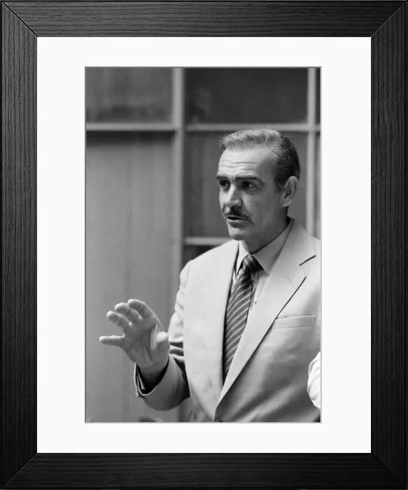 Framed Print : Actor Sean Connery on the set of Cuba'in Cadiz, Spain. 19th December 1978 Framed Print : Actor Sean Connery on the set of Cuba'in Cadiz, Spain. 19th December 1978