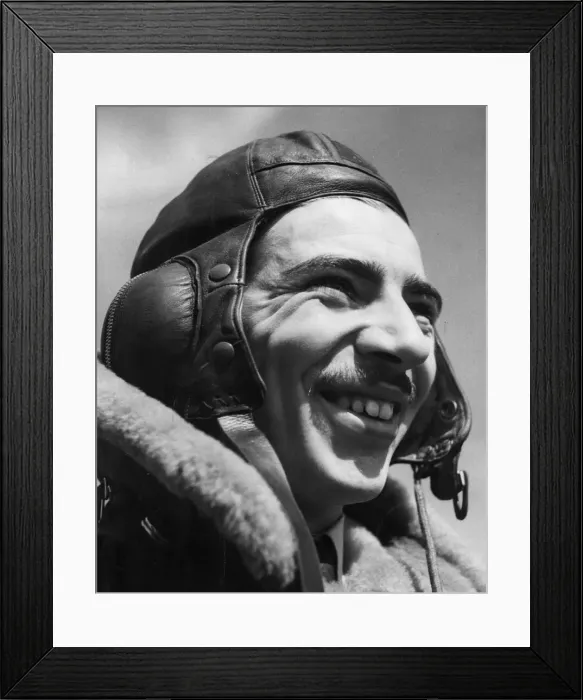 Framed Print : An Airman of the RAF who took part in the raid on the German capital Berlin Framed Print : An Airman of the RAF who took part in the raid on the German capital Berlin