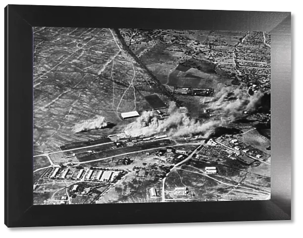 The bombing of Caproni workshops at Mai Edaga by the R. A. F. during Second World War