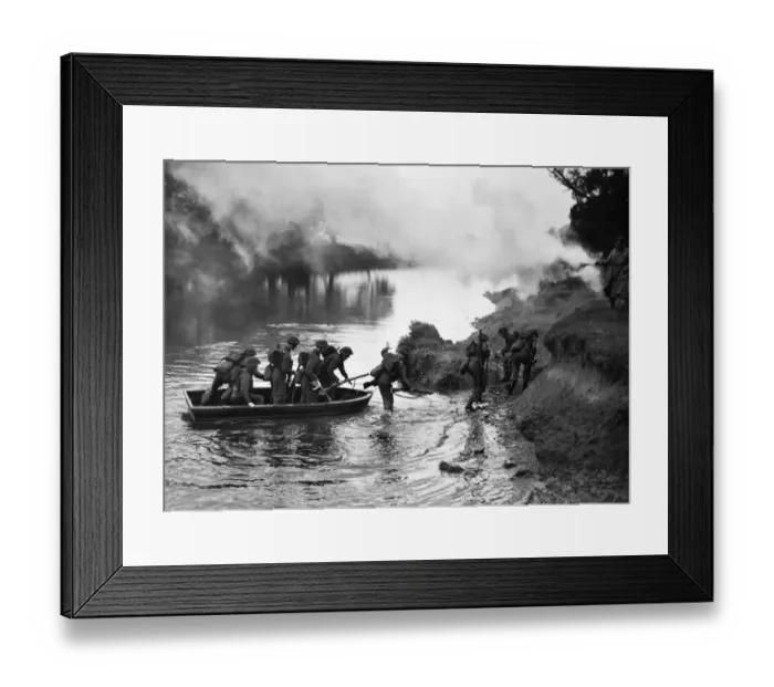 Framed Print : British army troops are now under canvas in an area of the Northern Command where they