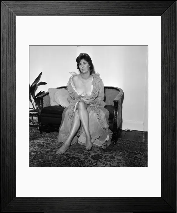 Framed Print : Actress Anna Karen at home. 25th July 1970 Framed Print : Actress Anna Karen at home. 25th July 1970
