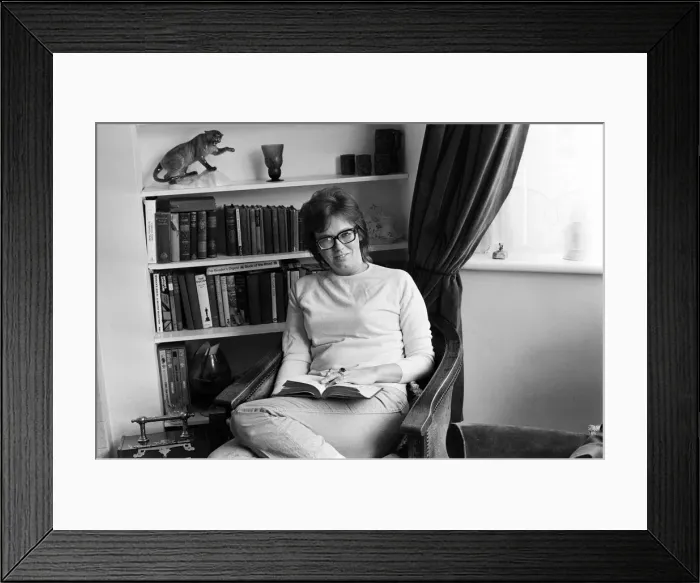 Framed Print : Actress Anna Karen at home. 25th July 1970 Framed Print : Actress Anna Karen at home. 25th July 1970