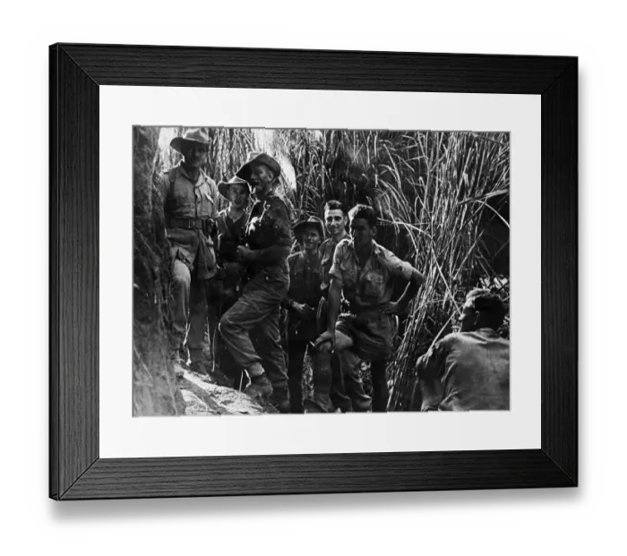 Framed Print : Picture taken early in 1944 on the 14th Army front in Arkan Framed Print : Picture taken early in 1944 on the 14th Army front in Arkan