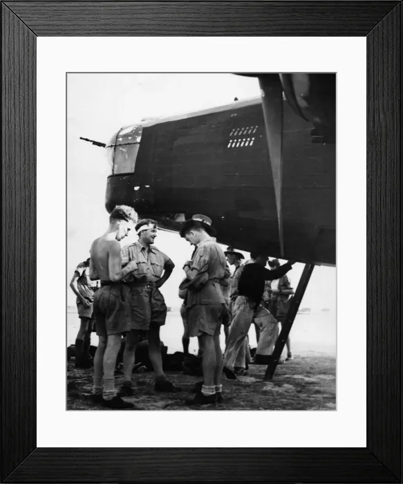 Framed Print : In two attacks Allied heavy and medium bombers recently destroyed