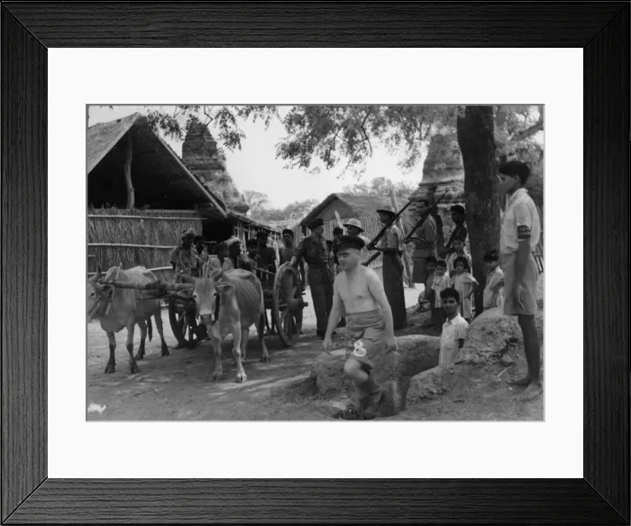 Framed Print : Recently some RAF officers visited a Roman Catholic community of Indians