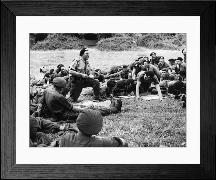 Framed Print : Scenes photographed on June 28th, 1944 as British tanks