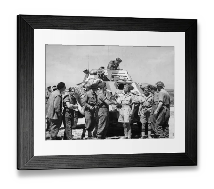Framed Print : British & Allied Troops, Western Desert campaign, the Desert War Framed Print : British & Allied Troops, Western Desert campaign, the Desert War