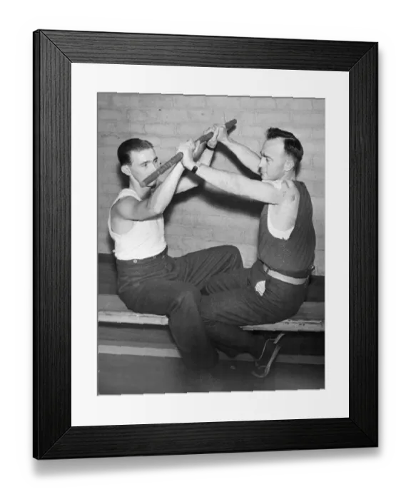 Framed Print : Sergeant Skinner (left) and Sergeant Whitwell (right), both with gun shot wounds