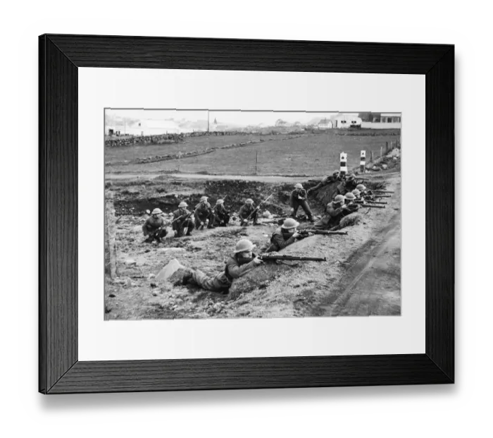 Framed Print : Troop exercise in Iceland during Second World War. 13th June 1941