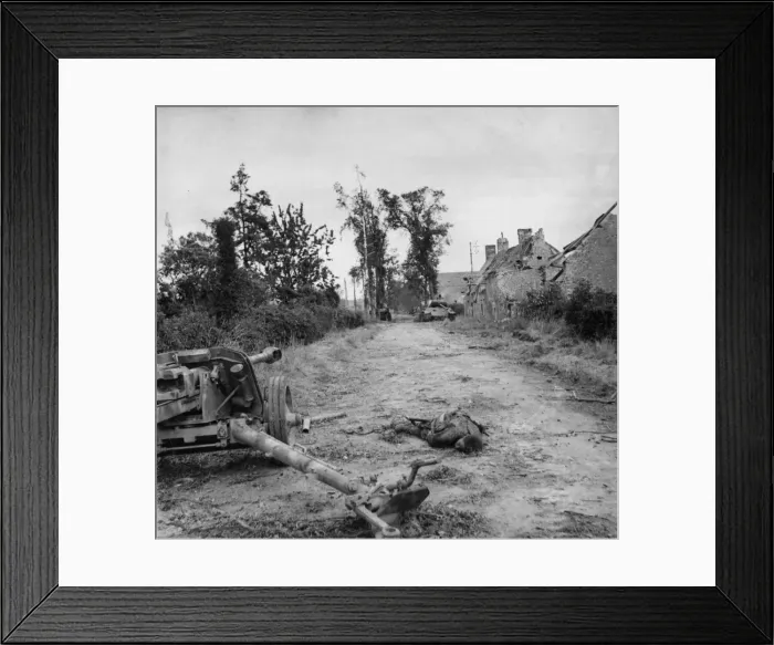 Framed Print : On the morning of 25th June, an attack was made by British troops on the village of Framed Print : On the morning of 25th June, an attack was made by British troops on the village of