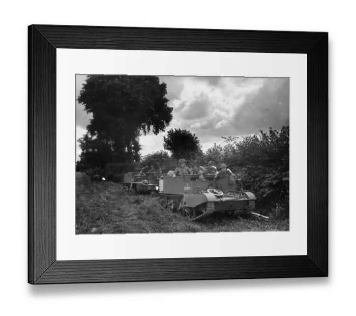 Framed Print : Allied forces in Northern France following the invasion of Normandy in the Second World