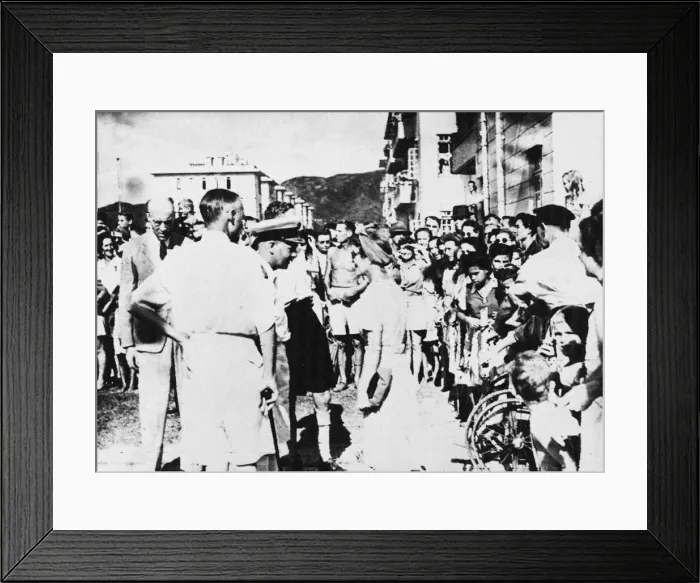 Framed Print : Miss O. Franklin, Matron of a British Naval hospital, in liberated Hong Kong Framed Print : Miss O. Franklin, Matron of a British Naval hospital, in liberated Hong Kong