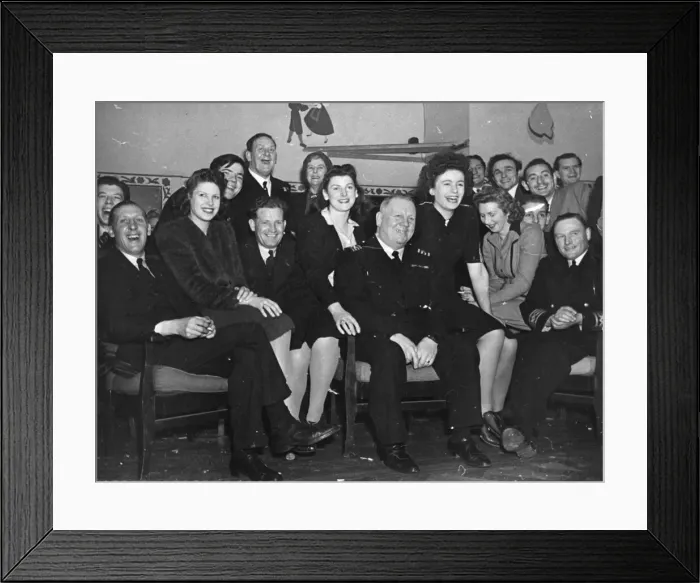 Framed Print : Shipmates ashore at the MN club, Rupert Street, London. Recorded by the BBC Framed Print : Shipmates ashore at the MN club, Rupert Street, London. Recorded by the BBC