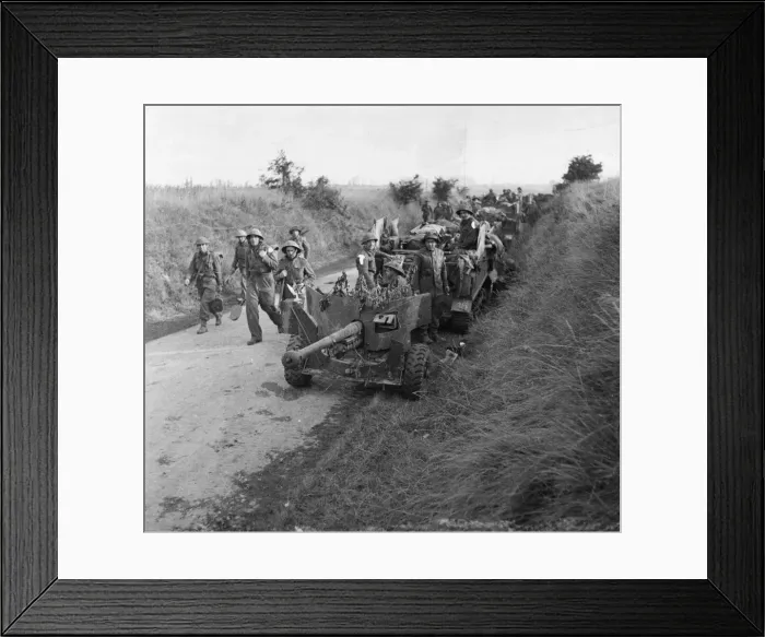 Framed Print : When Caen was captured by British and Canadian forces on 9th July 1944 Framed Print : When Caen was captured by British and Canadian forces on 9th July 1944