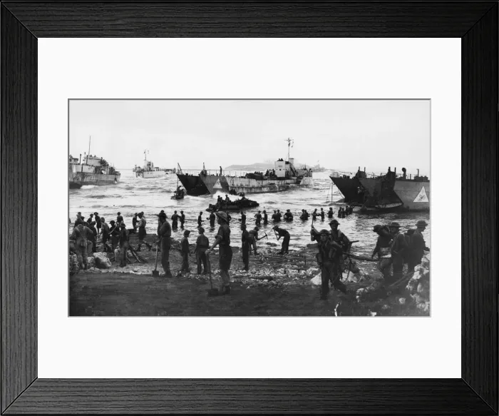 Framed Print : The Allied invasion of Sicily, codenamed Operation Husky Framed Print : The Allied invasion of Sicily, codenamed Operation Husky