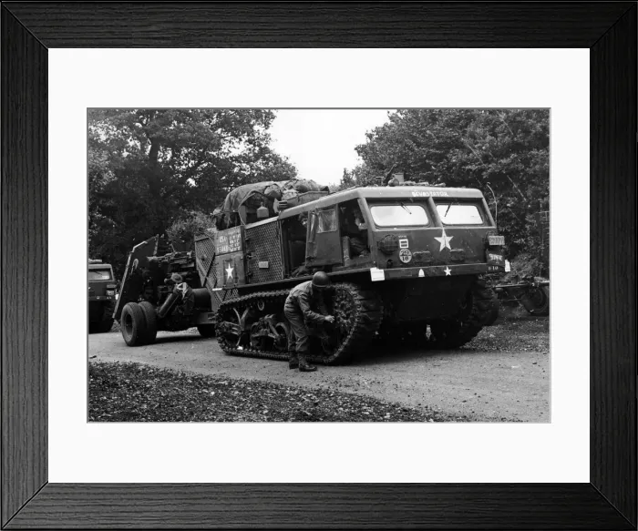 Framed Print : Invasion of France. US troops on their way to embark at a British port. 1944 Framed Print : Invasion of France. US troops on their way to embark at a British port. 1944