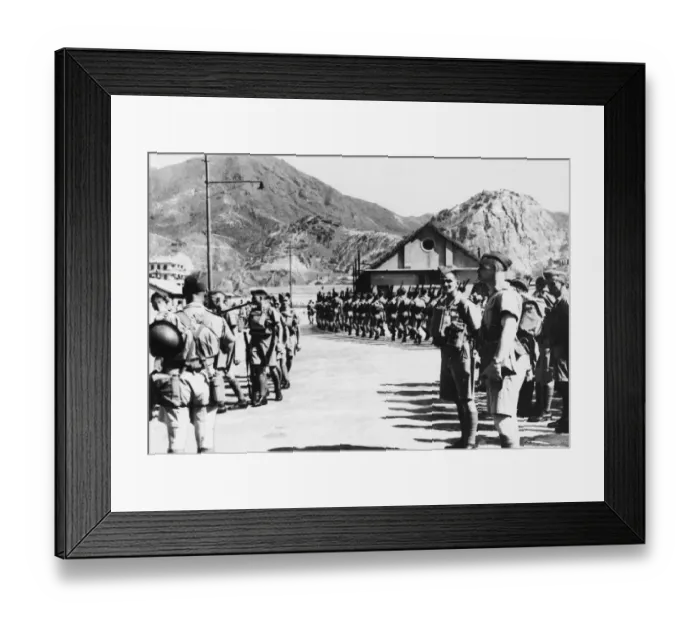 Framed Print : Canadians at their camp in Hong Kong. 17th December 1941 Framed Print : Canadians at their camp in Hong Kong. 17th December 1941