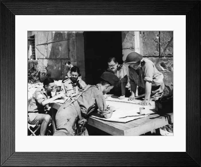 Framed Print : R. A. F. capture airfield in Comiso, Sicily. 27th July 1943 Framed Print : R. A. F. capture airfield in Comiso, Sicily. 27th July 1943