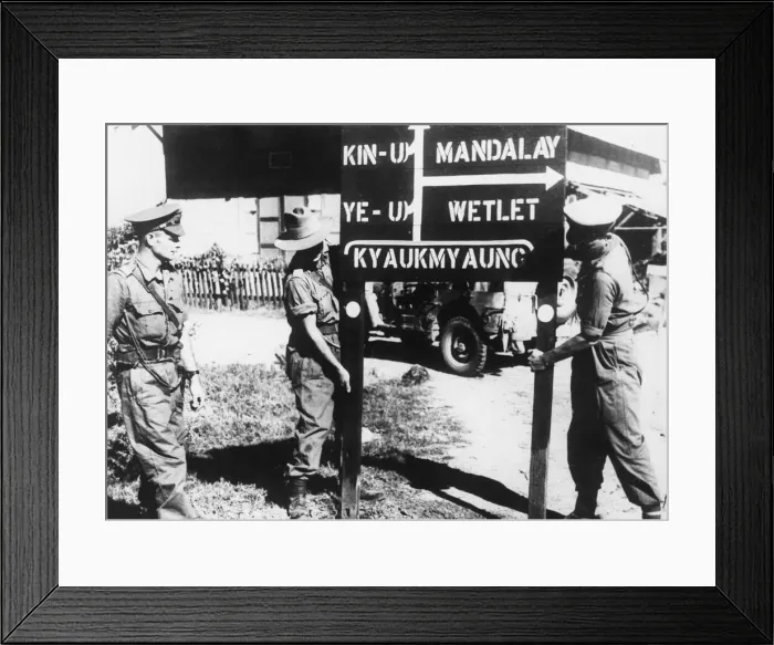 Framed Print : 14th Army on the way to Mandalay. 20th February 1945 Framed Print : 14th Army on the way to Mandalay. 20th February 1945