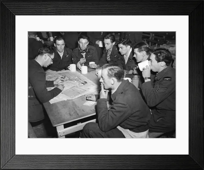 Framed Print : On the night of 23rd an 24th August 1943, aircraft of the Royal Air Force Bomber command Framed Print : On the night of 23rd an 24th August 1943, aircraft of the Royal Air Force Bomber command