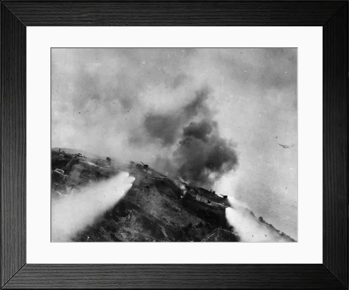 Framed Print : Rockets from South African Air Force Beaufighters of the Balkan Air Force streaking Framed Print : Rockets from South African Air Force Beaufighters of the Balkan Air Force streaking
