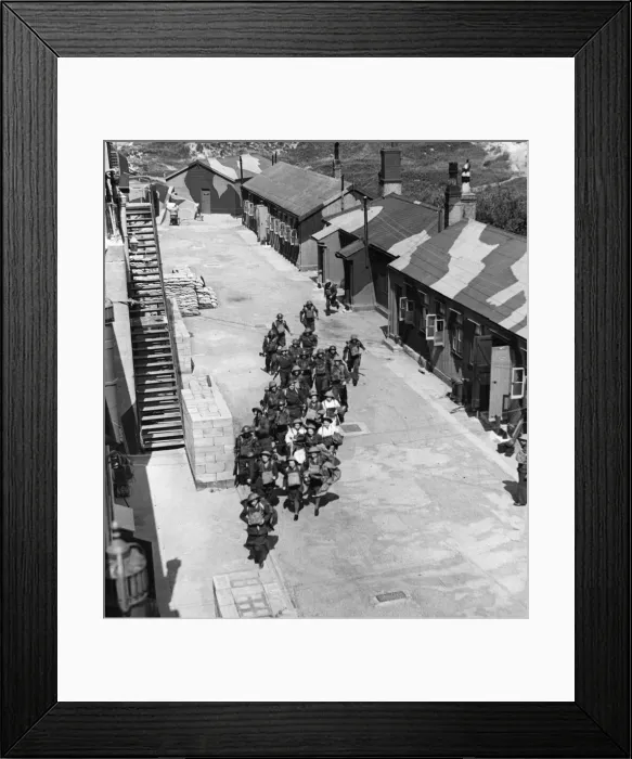 Framed Print : Men and Ladies from a regiment (unknown) at an Army Camp in England (location unknown Framed Print : Men and Ladies from a regiment (unknown) at an Army Camp in England (location unknown