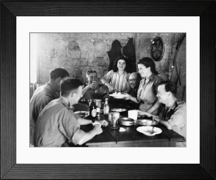 Framed Print : Operating from a landing strip carved by RAF airmen and Yugoslav Partisans with picks