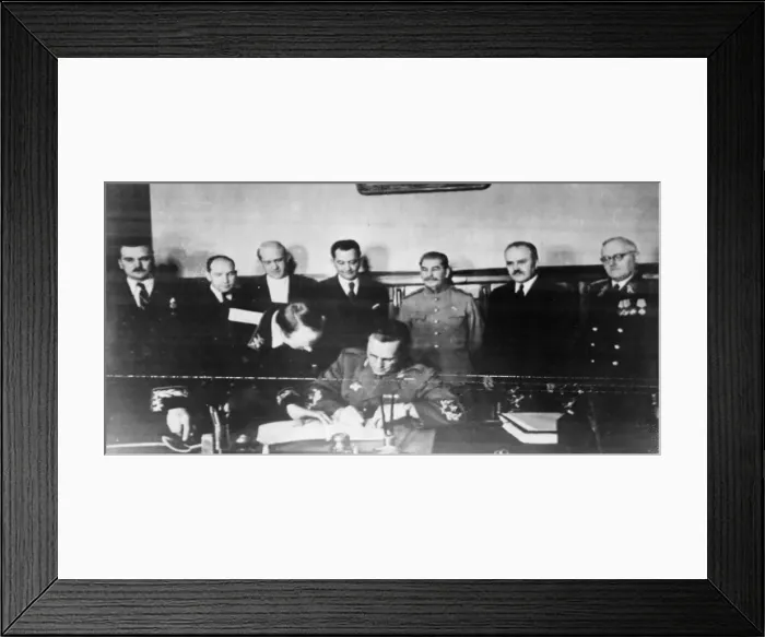 Framed Print : The signing of the treaty of Friendship Mutual Assistance Framed Print : The signing of the treaty of Friendship Mutual Assistance