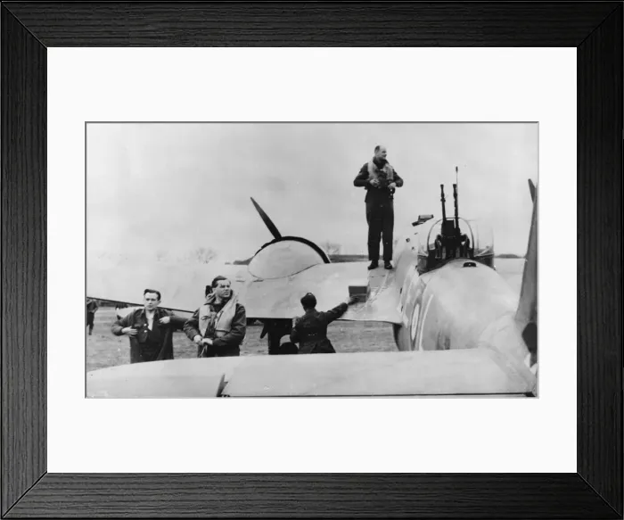 Framed Print : The crew of one of the 12 Beauforts of No 42 Squadron preparing to attack the German Framed Print : The crew of one of the 12 Beauforts of No 42 Squadron preparing to attack the German