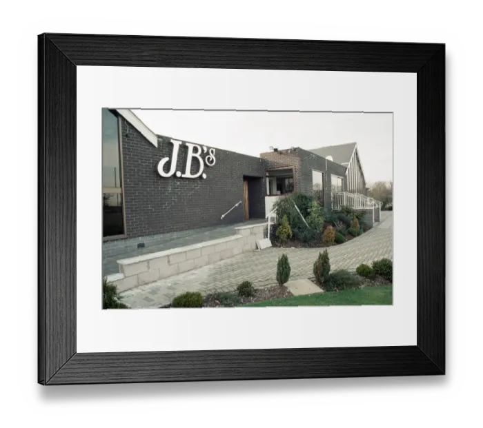 Framed Print : JBs nightspot and restaurant, Damson Parkway, Solihull. 2nd February 1994