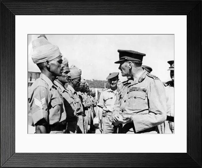 Framed Print : The Commander-in-Chief, General Sir Claude Auchinleck inspects Indian troops in Syria Framed Print : The Commander-in-Chief, General Sir Claude Auchinleck inspects Indian troops in Syria