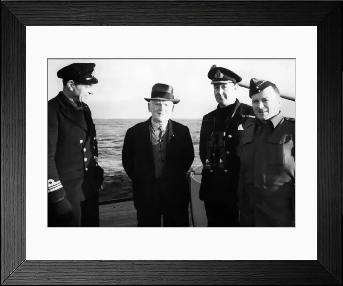 Framed Print : The British raid on the Lofoten Islands when oil plants were put out of action Framed Print : The British raid on the Lofoten Islands when oil plants were put out of action