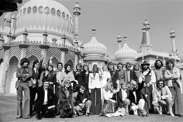 The Eurovision Song Contest 1974. Contestants are pictured ahead of the competition in