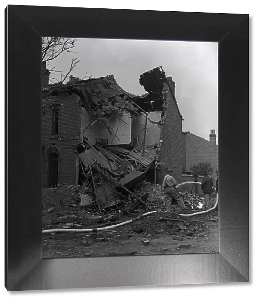 House in Bordesley, Birmingham, destroyed during a bombing raid on the city