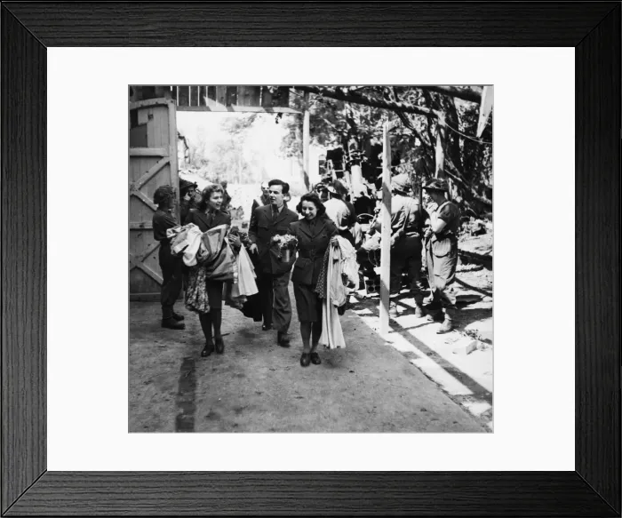 Framed Print : Arriving at the place where they are to give their performance Framed Print : Arriving at the place where they are to give their performance