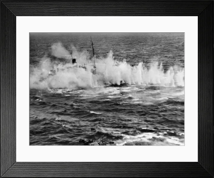 Framed Print : RAF Coastal Command beaufighter planes attack two enemy armed trawlers off the coast of Framed Print : RAF Coastal Command beaufighter planes attack two enemy armed trawlers off the coast of