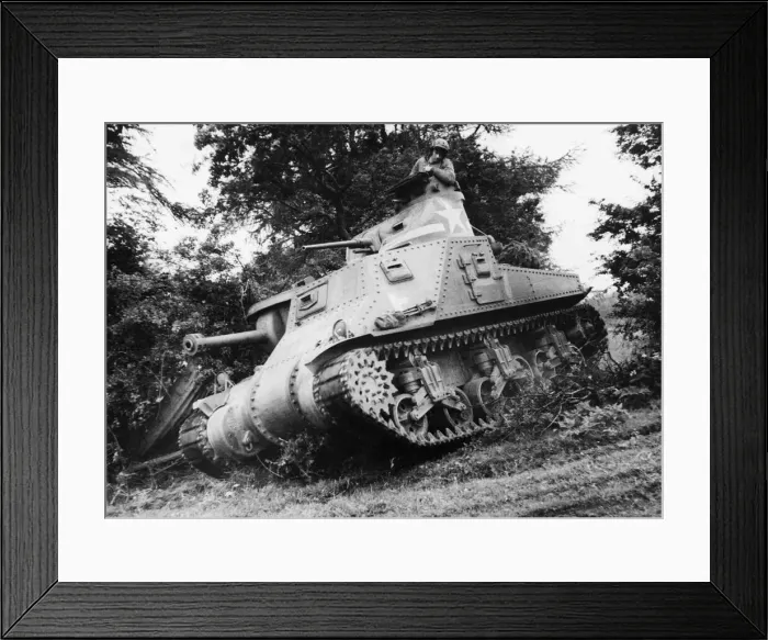 Framed Print : Combined USA and British exercise in Northern Ireland featuring General Lee
