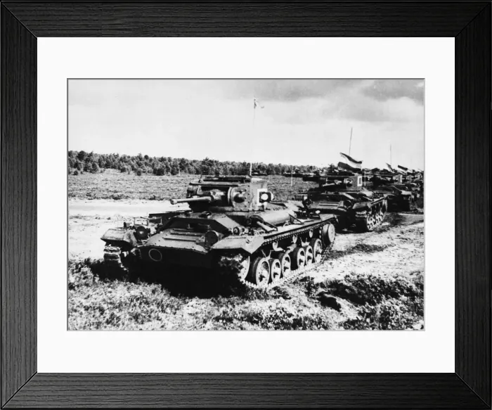 Framed Print : Mark III Valentine tanks on exercise in East Anglia. 13th September 1941 Framed Print : Mark III Valentine tanks on exercise in East Anglia. 13th September 1941