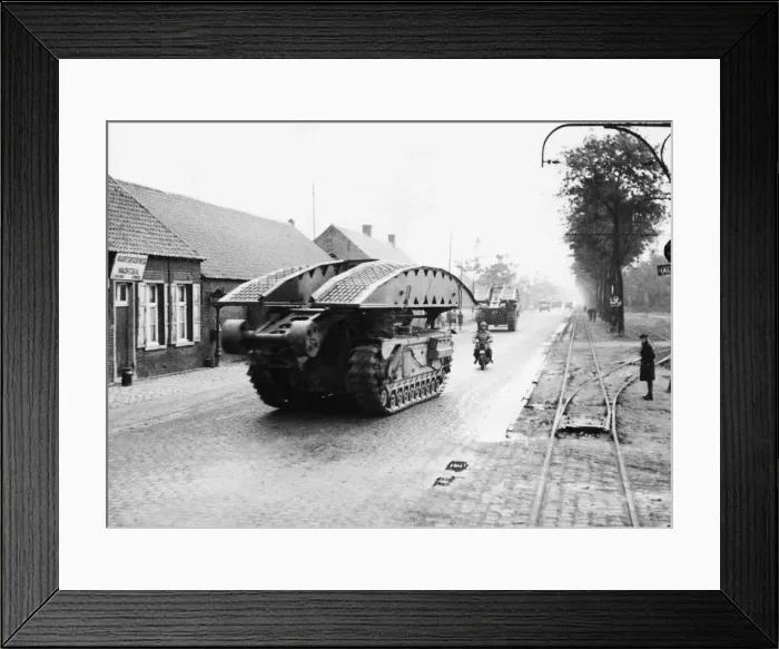 Framed Print : An armoured vehicle-launched bridge is a combat support vehicle Framed Print : An armoured vehicle-launched bridge is a combat support vehicle