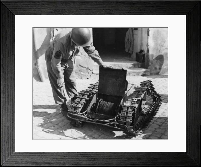 Framed Print : The Goliath tracked mine - complete German name: Leichter Ladungstrager Goliath was a Framed Print : The Goliath tracked mine - complete German name: Leichter Ladungstrager Goliath was a