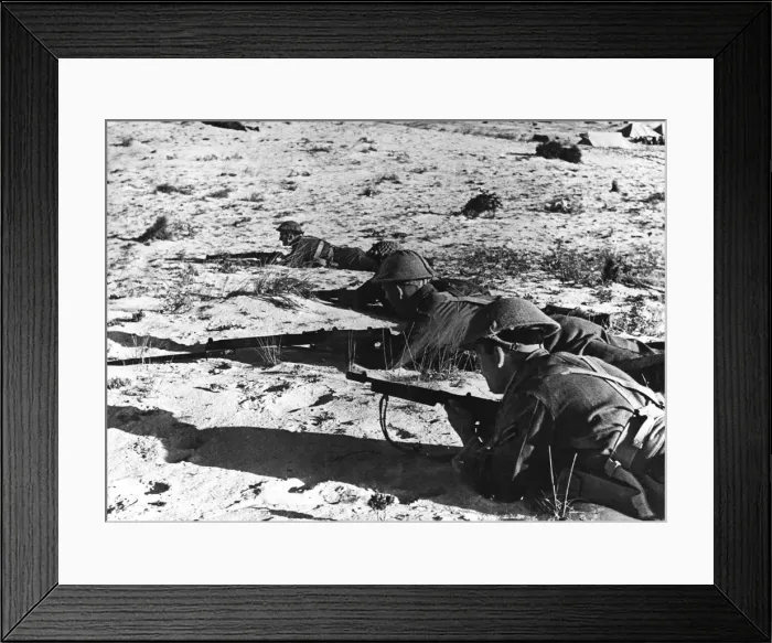 Framed Print : Men of the R. A. F. on the edge of an airfield during Second World War Framed Print : Men of the R. A. F. on the edge of an airfield during Second World War