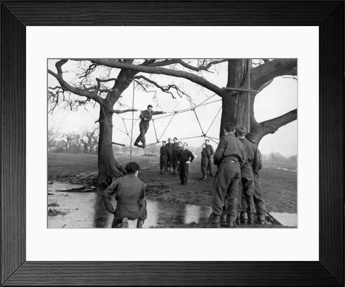 Framed Print : Members of the Junior Training Corps and Army Cadet Force undergoing a Framed Print : Members of the Junior Training Corps and Army Cadet Force undergoing a