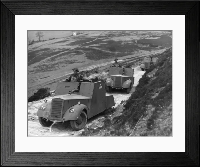 Framed Print : A visit to an army base somewhere in the North of England