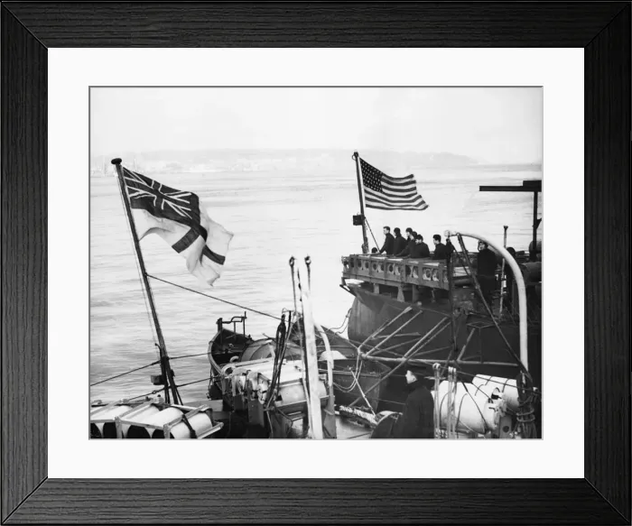 Framed Print : The US Naval Operating Base, Londonderry, was officially commissioned on 5 February 1942 Framed Print : The US Naval Operating Base, Londonderry, was officially commissioned on 5 February 1942
