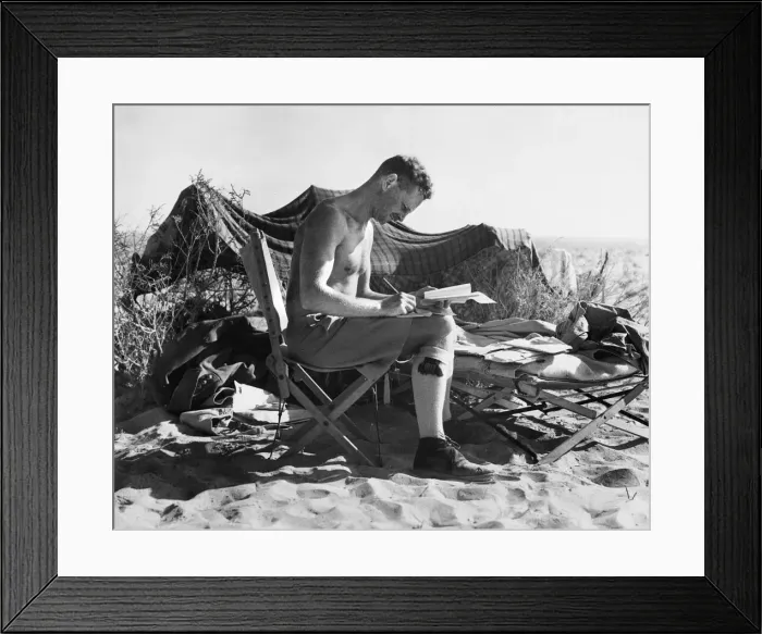 Framed Print : Activity in the Western Desert. C. J. Dean, the international Rugby Scrum Half Framed Print : Activity in the Western Desert. C. J. Dean, the international Rugby Scrum Half