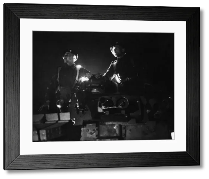Framed Print : British tanks during a night exercise in France during the Second World War Framed Print : British tanks during a night exercise in France during the Second World War