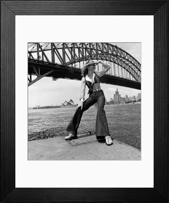 Framed Print : Actress Olivia Newton-John in Sydney, Australia. 3rd November 1973