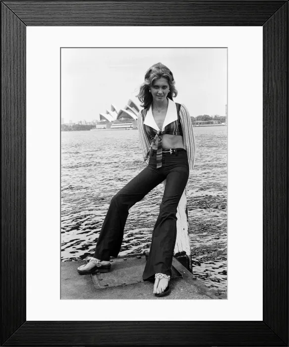 Framed Print : Actress Olivia Newton-John in Sydney, Australia. 3rd November 1973 Framed Print : Actress Olivia Newton-John in Sydney, Australia. 3rd November 1973